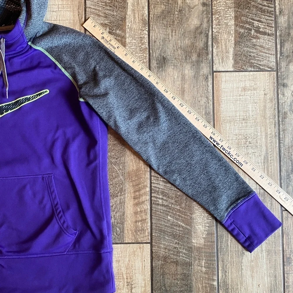 Nike Therma fit Hoodie Purple and Gray